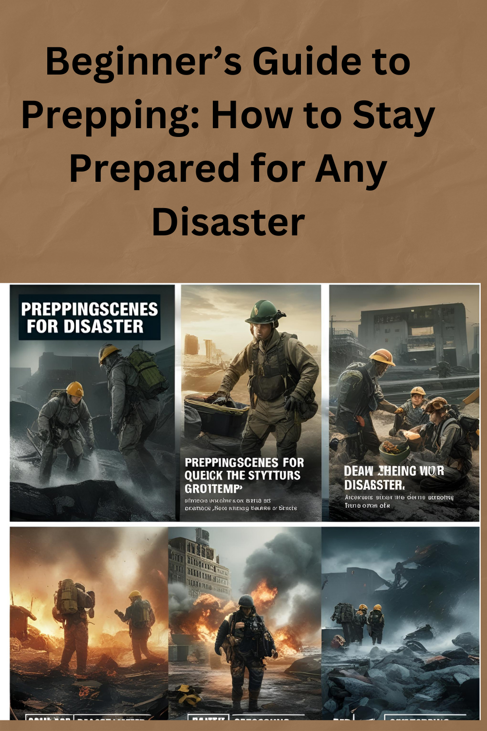 Beginner’s Guide to Prepping: Prepping for Disasters